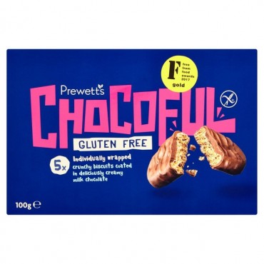 Prewetts Chocoful Biscuit Bars 5 x 20g